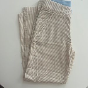 The Beaufort Bonnet Co. Khaki and White Seersucker Pants